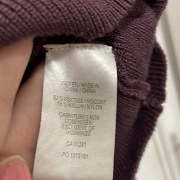 Simons Twik eggplant mock neck sweater - Picture 4 of 4